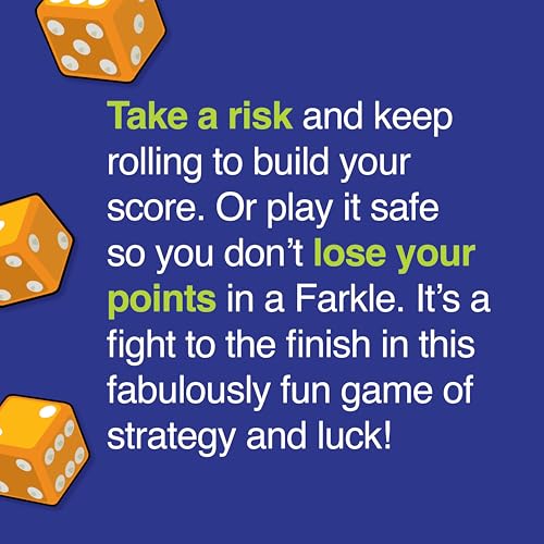 image for PlayMonster Farkle Classic Dice Games – Kids, Family Games, Travel G