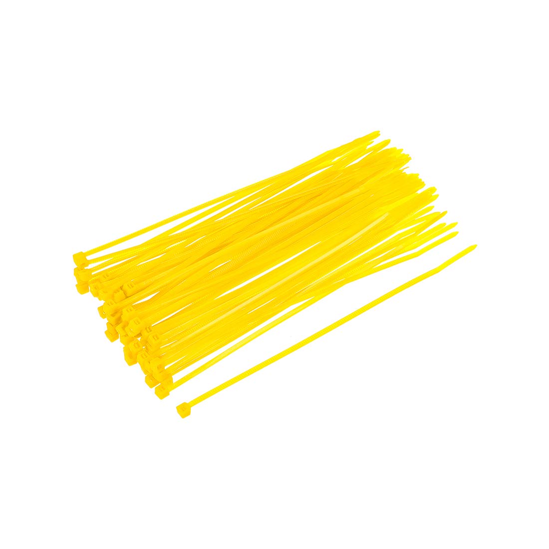 sourcing map Cable Zip Ties Nylon Cable Wire Ties 6 Inch Self-Locking Nylon Tie Wraps Yellow 100pcs