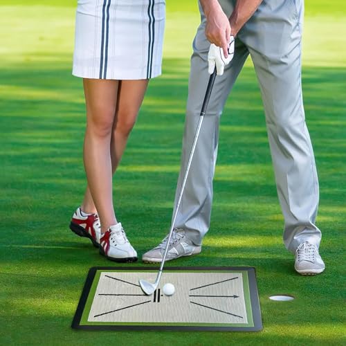 Tapis d'entraînement de golf swing path feedback et tapis de frappe de précision - 2