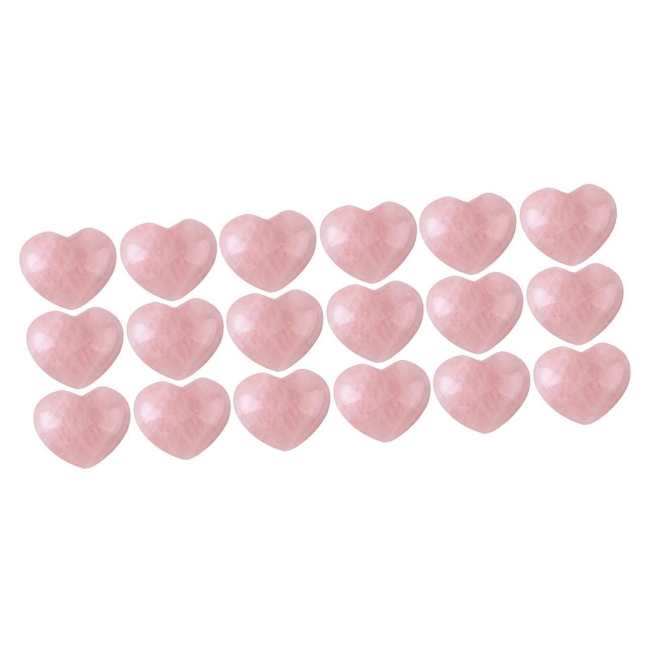 Healeved 18pezzi Pietre Cuore Cristallo Naturale Per Bilanciamento Chakra e Decorazione Della Casa Positiva Per Meditazione e