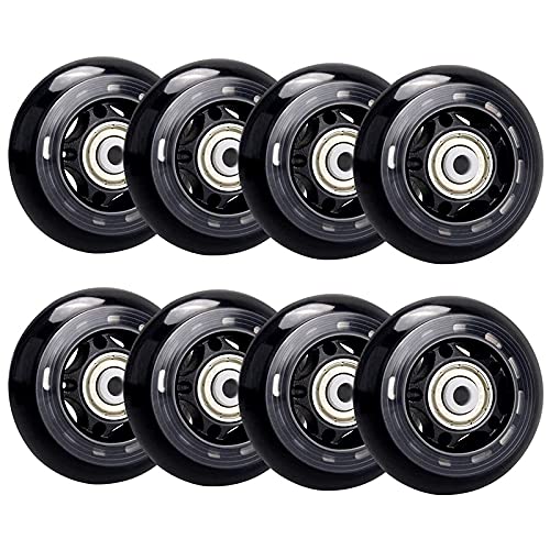 Buy YUPVM 8 Pack Inline Skate Wheels, Indoor/Outdoor Roller Skate Wheels, Roller Blade