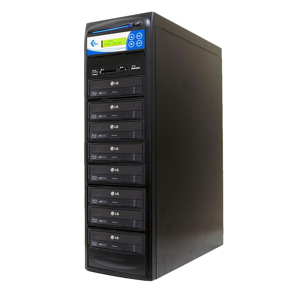1 to 7 Media Mirror Duplicator - Flash Media / Disc to Blu-Ray M907-SSPBD