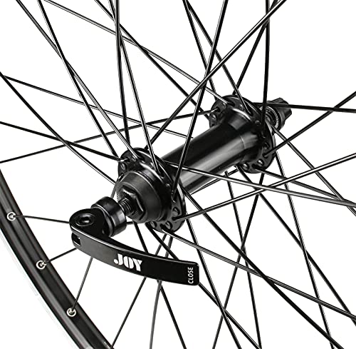 Image of CyclingDeal MTB Bicycle Double Wall Rims 26 inch Wheelset - Front & Rear Mountain Bike Wheels - Compatible with Shimano MF-TZ500 Freewheel