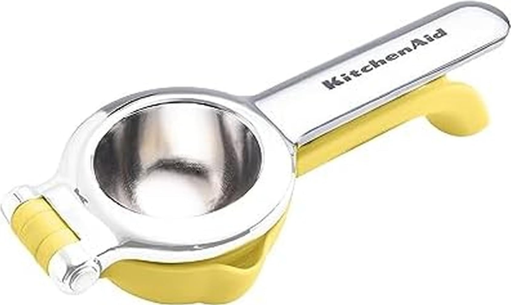 Citrus Juice Press Squeezer for Lemons and Limes with Seed Catcher and Pour Spout, Lemon, 8 Inch