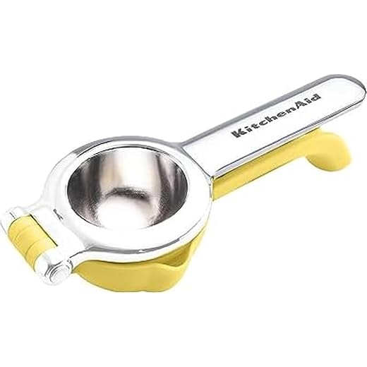 Citrus Juice Press Squeezer for Lemons and Limes with Seed Catcher and Pour Spout