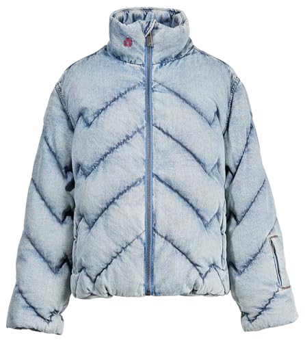 Perfect Moment, Denim Puffer Jacket, M, Light Denim