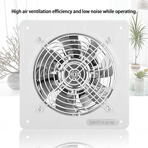 o Ventilador de Caja de Ventilador de Escape de 6 Pulgadas Ventilador de ventilación de Aire de Alta Velocidad silencioso for el hogar Baño Cocina Garaje (Beige)