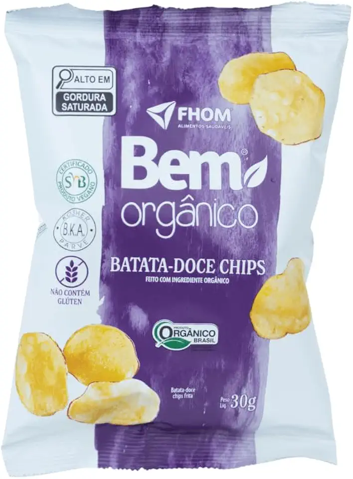 Chips Batata Doce Bem Orgânico Fhom 30g