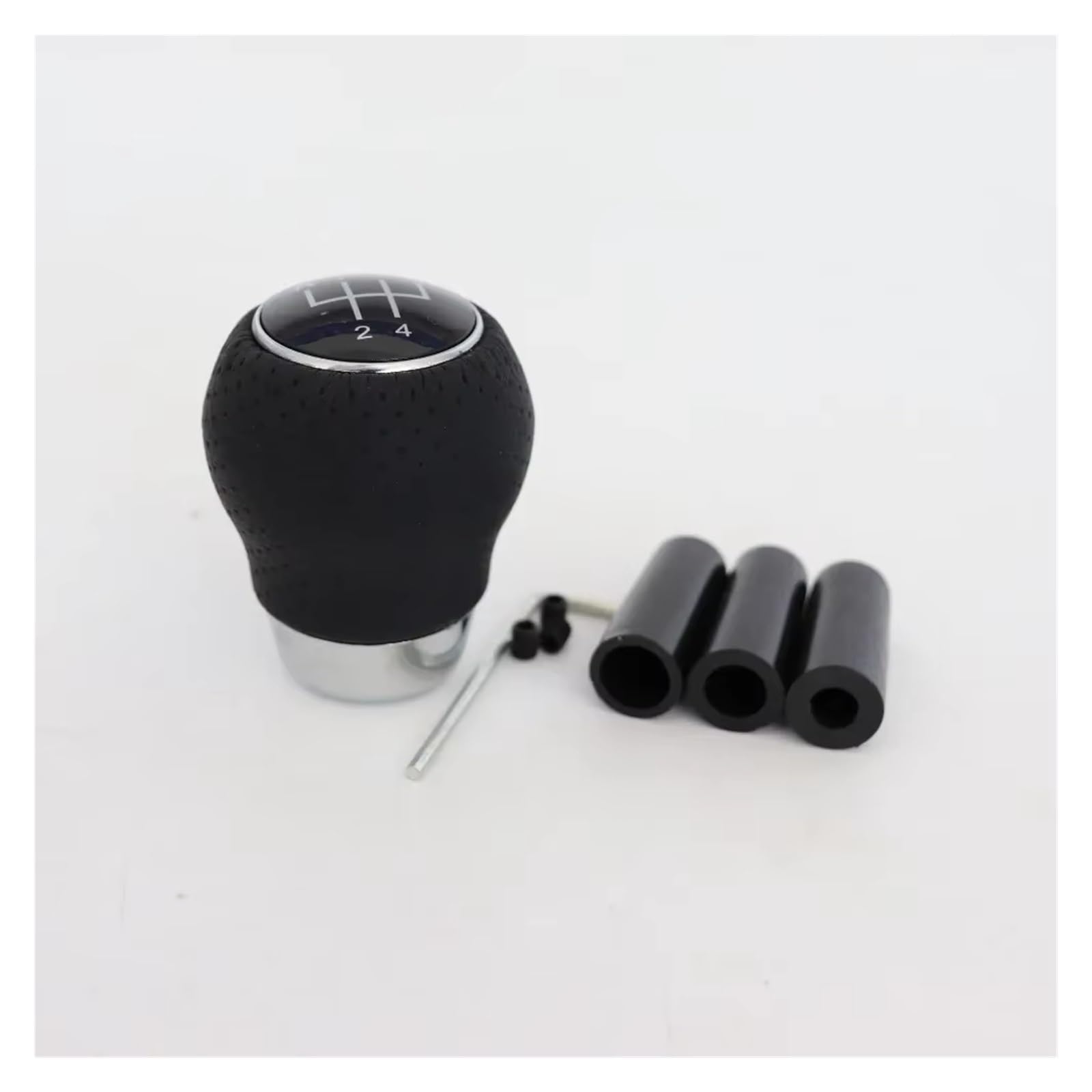 Shift Gear Knob Cover Universal Manual Gear Shift Knob Shifter Lever Adapter 5/6-Speed Transmission Smoother Shifting Handle(R12345)