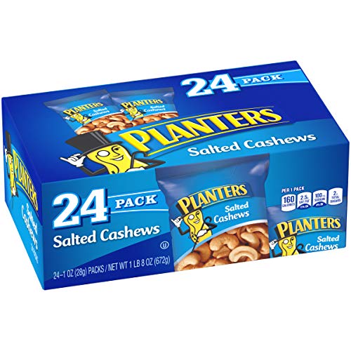 Planters Salted Cashews, 24 Ct - 1 Oz Bags #TOP2