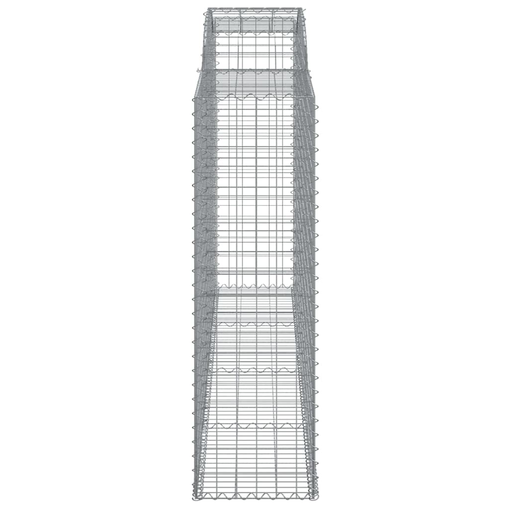 Générique Gabionenkörbe, Bögen, 6 Stück, 300 x 50 x 160/180 cm, Eisen, verzinkt | Korrosionsbeständig, 3,5 mm Durchmesser, verstärkte Haken, Gartendekoration, Noise Barrier