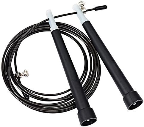 Sundex Best Speed Cable Wire Crossfit Jump Rope for Cardio, Endurance Training,Rogue Rx Workout and Daily Exercise for Adult Men & Women, Children, Athletes - Adjustable Length,Long Handles.