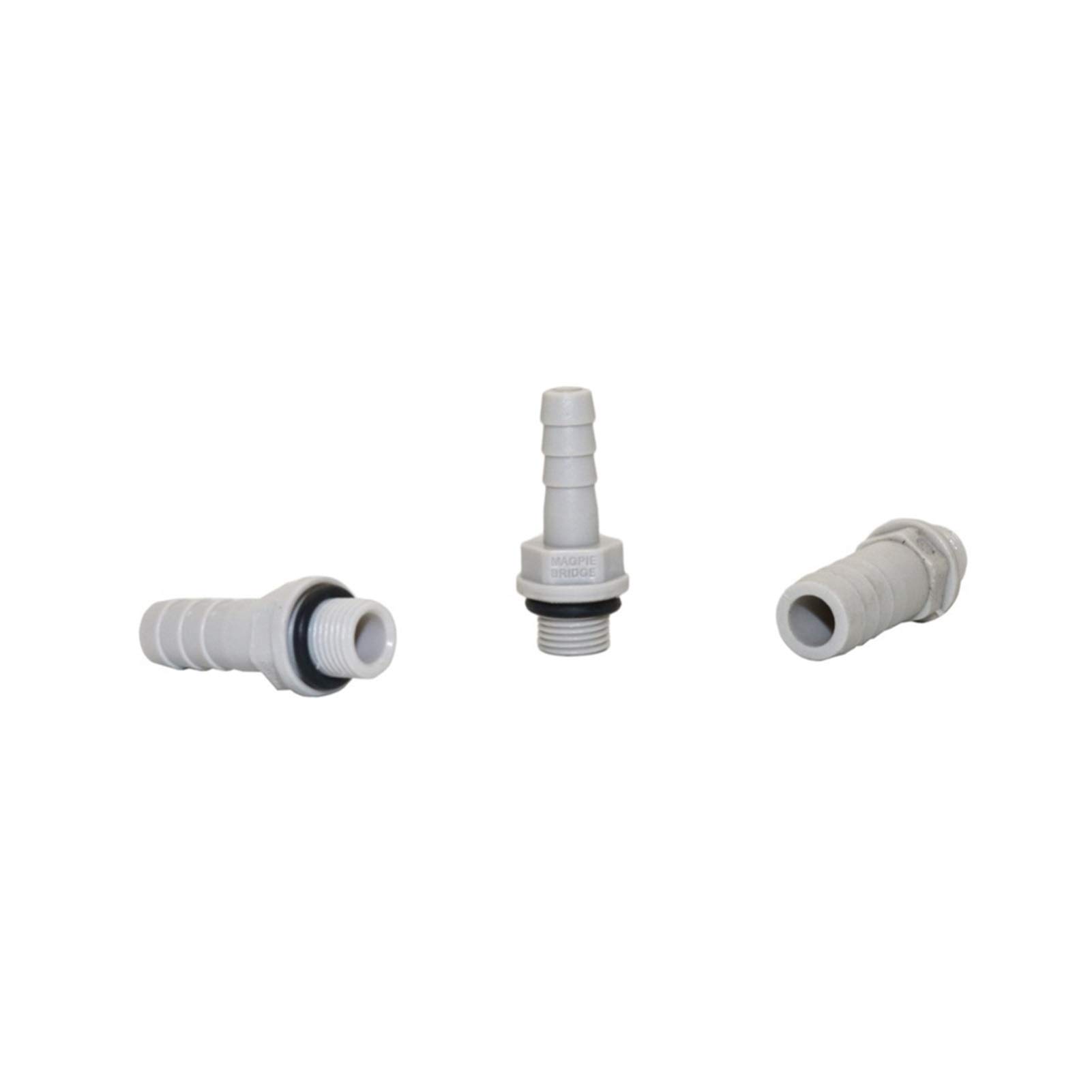Giunto idraulico da giardino in acciaio filettato maschio per tubo dell'acqua da 1/8", filettatura 1/4" a 6/8/10/12 mm, 50 pezzi (colore: oro)