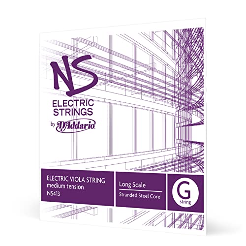 D�Addario NS Electric Viola Single G String, Long Scale, Medium Tension, NS413
