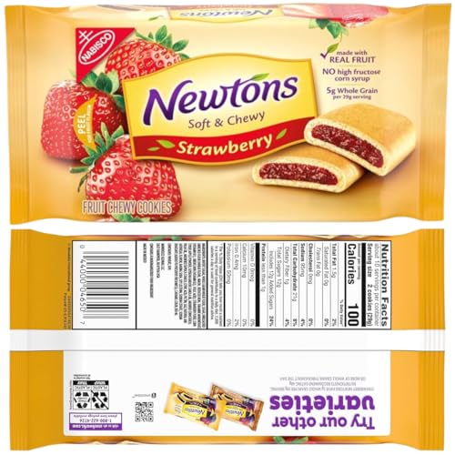 Newtons Soft & Fruit Chewy Strawberry Cookies 10 Oz (Pack Of 2) - Fig Newtons Cookies - Newtons Cookies Fig Fruit Chewy (Lyfno Trademark Spoon Included) - Image 6