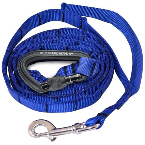 Ray Allen Nylon Service Dog Leash, Adjustable, Hands-Free Dog Leash (Blue)