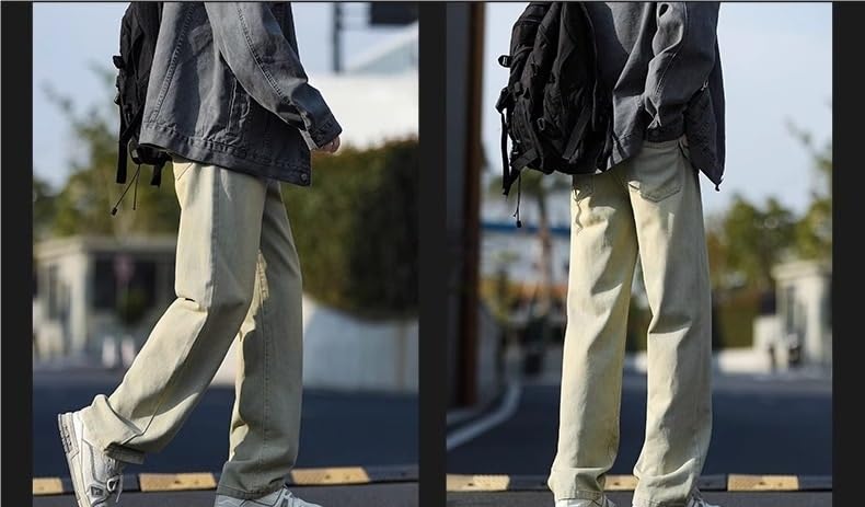 2025Wide Leg Pants Men ，Vintage Jeans，Skater Pants，Streetwear Jeans ，Mens Jeans Loose Fit3