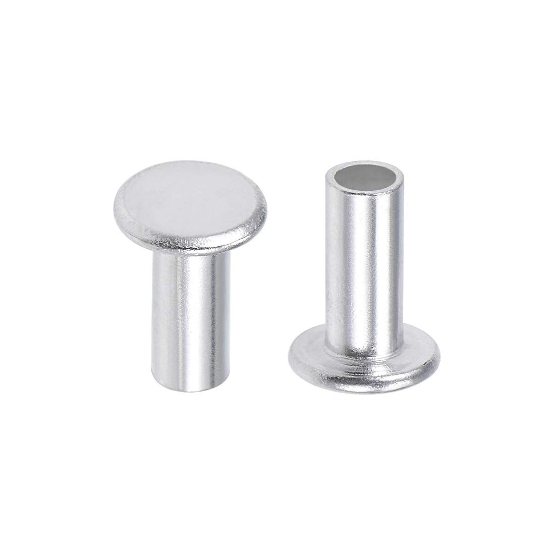 Aluminum Rivets - 100 Pack Semi-Tubular Rivets -11 Aluminum Rivets - 100 Pack Semi-Tubular Rivets -11