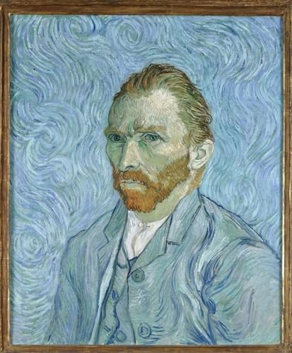 Peinture sur toile Van Gogh autoportrait reproduction d'art moderne 60x90
