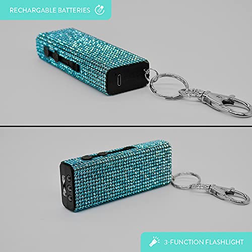 Guard Dog Security Mini Stun Gun Keychain - Stun Gun With Led Flashlight - Usb Rechargeable (Teal) #TOP2