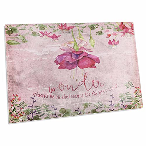 3dRose Desk Pad Large Flores Rosa Fucsia 58x41 cm miniatura 1