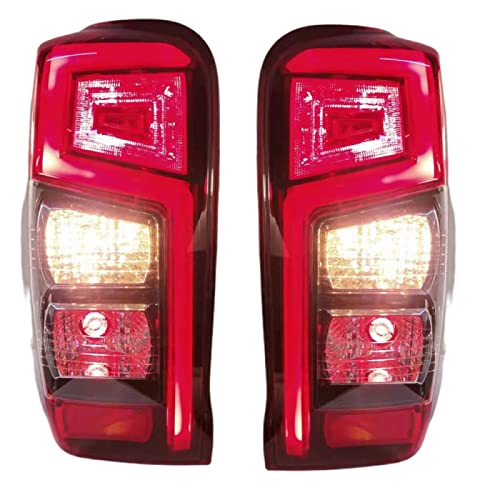 NsbsXs pour Triton L200 Feux arrière 2019 2020 2021 2022 Accessoires Auto pièces de Voiture Rouge 2 pièces Feux arrière de véhicule Cover