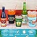 CHENGU 16 Pcs Beer Can Sleeves Funny Quotes Beer Can Cooler Insulated 12 oz Neoprene Beer Holder Non Slip Colored Soda Drink Can Cover for Bottles Home Kitchen Office Bar