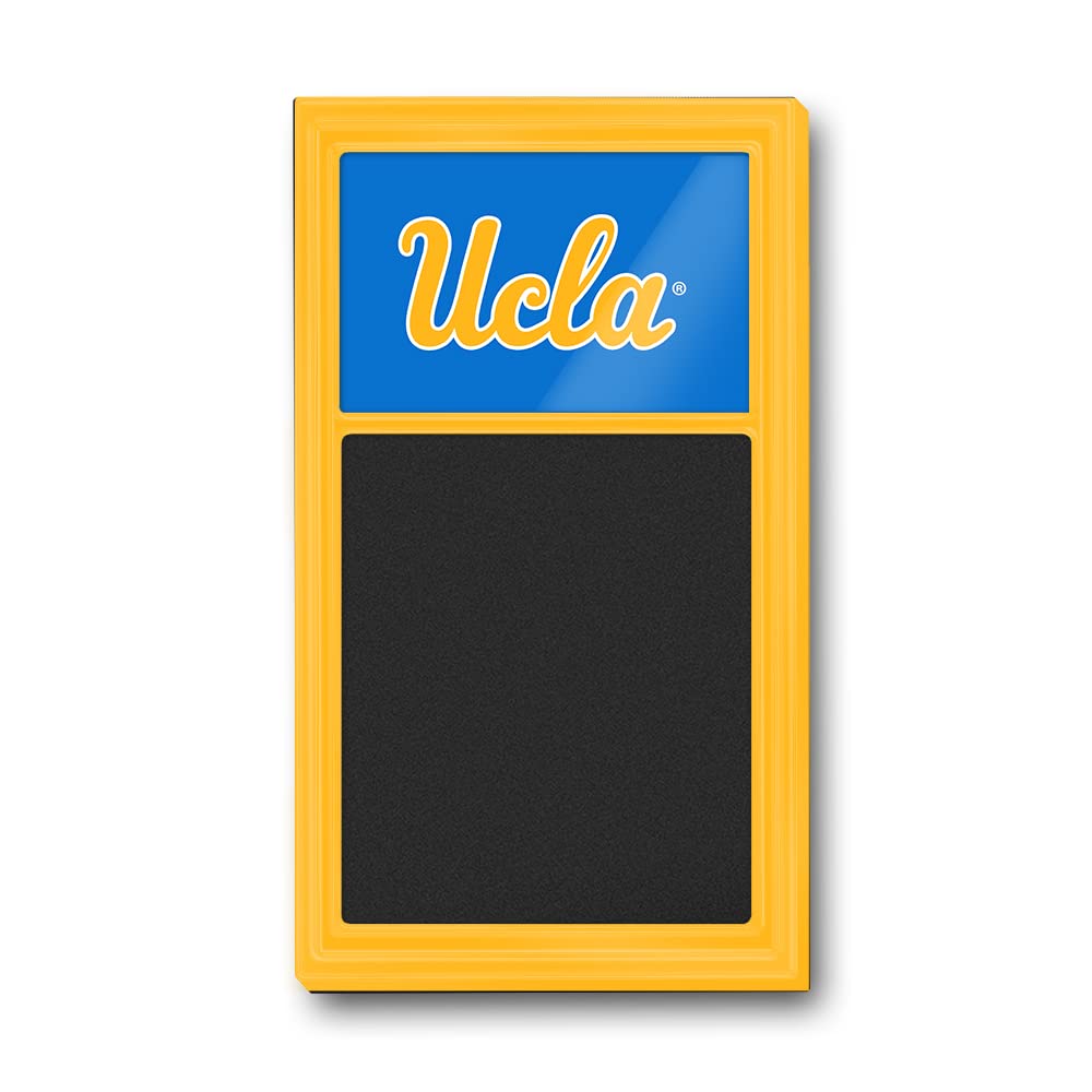 The Fan-Brand NCAA UCLA Bruins - Gold Frame/Blue - Mirrored Chalk Note Board - Sports Team Bar Sign Décor: Home, Dorm, Garage, Office, Fan Cave