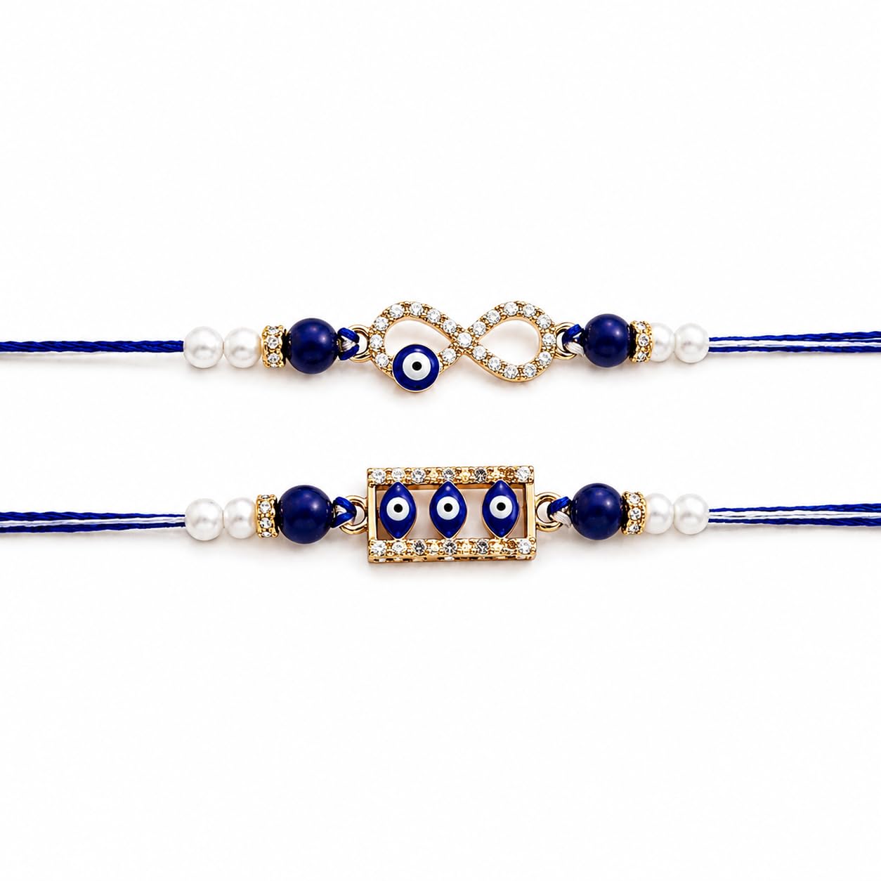 Rakhi Gift Box for Brother | Designer Bracelet Rakhi with Fridge Magnet, Roli Chawal Tilak Kit & Greeting Card | Premium Raksha Bandhan Gift Combo | Set of 2-image-33
