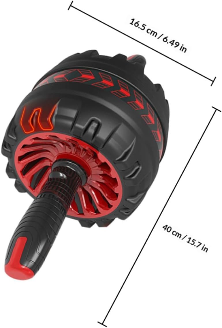 SUPVOX 1set Double Wheel for with Knee Mat Automatic Rebound Abdominal Exercise Equipment for Women Fitness Accessories for Body Sculpting and Red