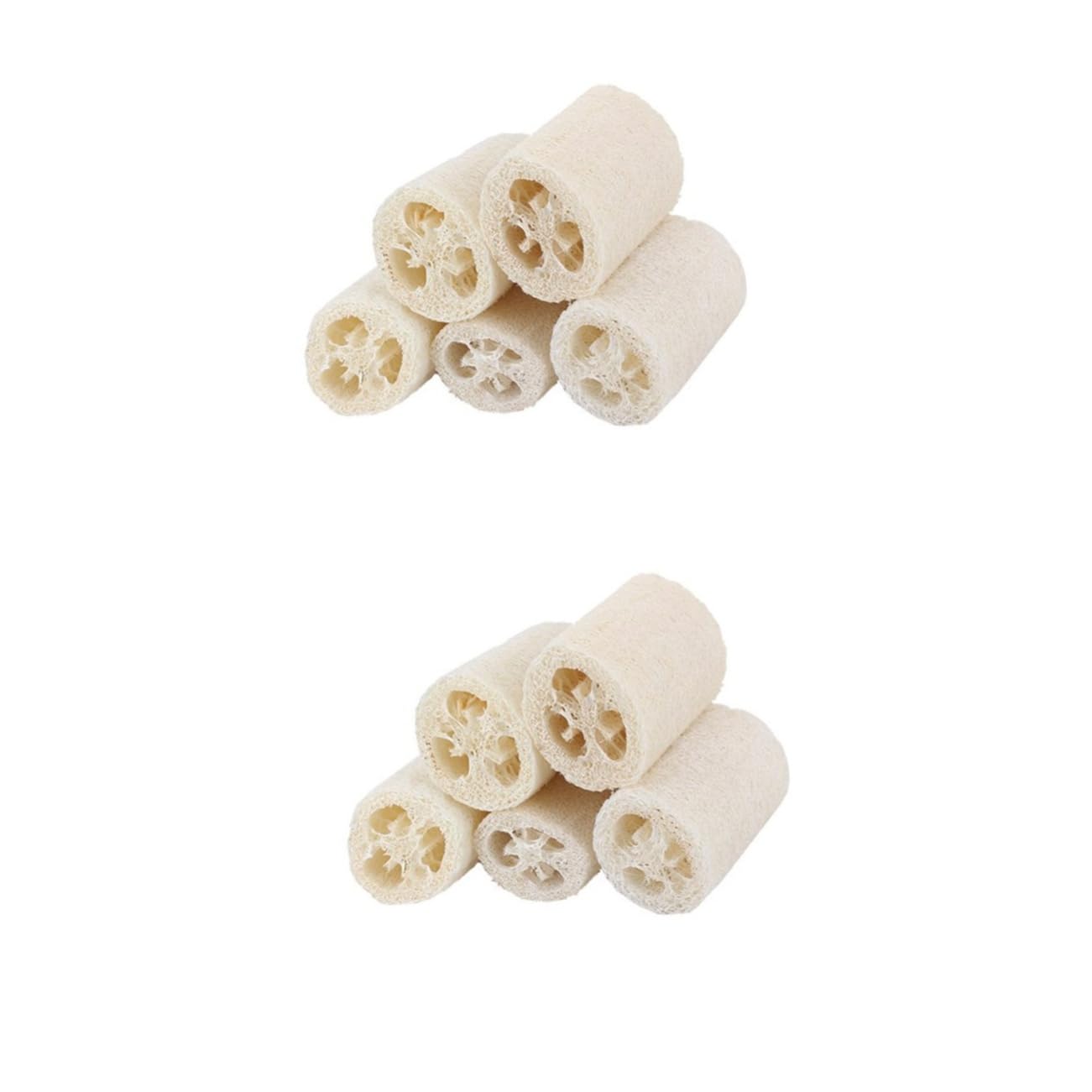 Didiseaon 10pezzi Luffa Naturale Esfoliante Per Bagno Spugna Scrubber Per Doccia Ottima Per Pulizie Domestiche e Rimozione