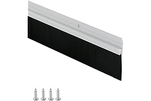 Door Sweep Bottom Seal with Soft Brush - 40 Inch Door Brush...