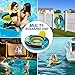 Sunrio 2025 New & Upgrade 2-Pack River Tubes for Floating Heavy Duty Inflatable Floating Lounger Premium Water Rafts Pool Float Above Lake and River for Adults (Green-Yellow)