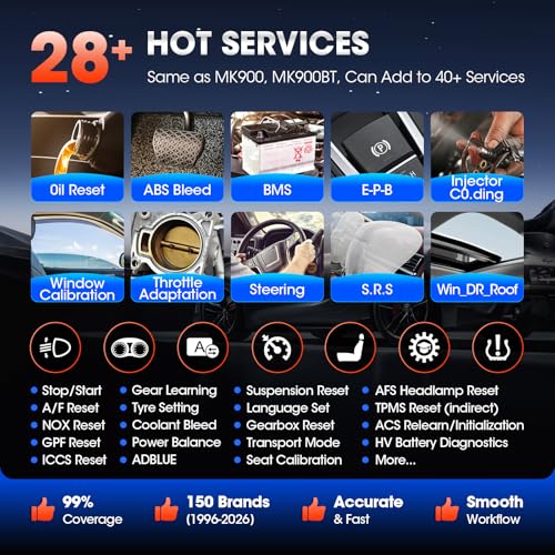 Autel MaxiCOM MK808S Bidirectional Scanner: 2026 Same as MaxiCheck MX808S MX900 MK900BT MK808BT Pro, 3000+ Active Test, 28+ Service for 200+ Brands, OBD2 All System Diagnose, FCA Autoauth & SGW, OS 11 - Image 5