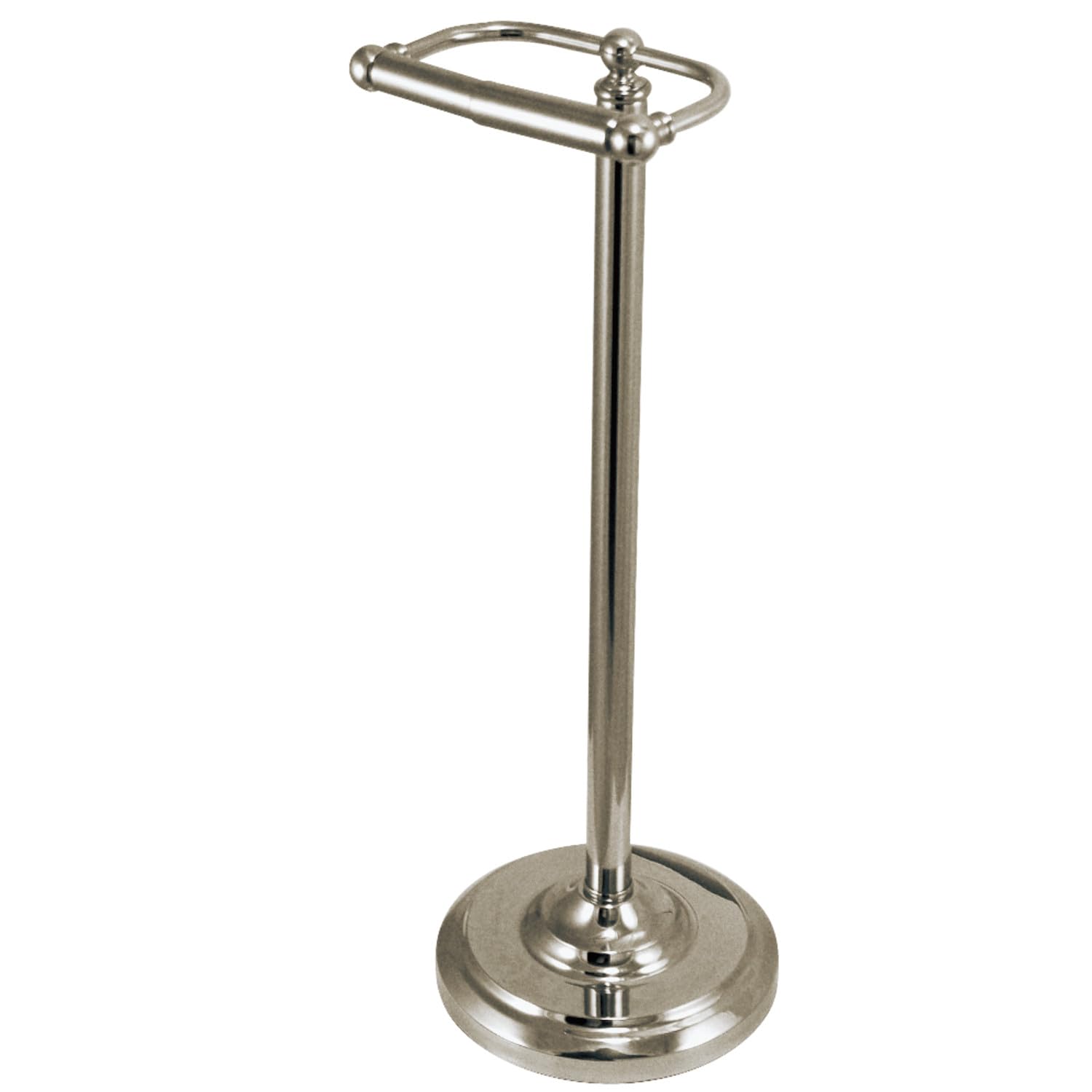 Kingston Brass Silver Cc2008 Classic Pedestal Paper Holder, Satin Nickel By