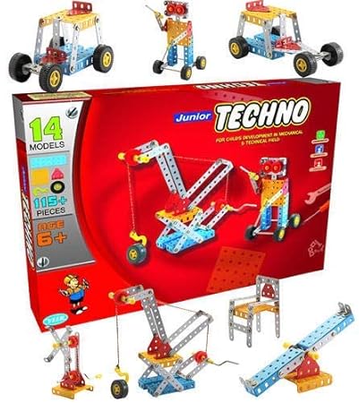 Class fun Junior Techno - Engineering Toy Kit - Educational Toy - Building Blocks and Models Construction Set (Age 5 to 12)