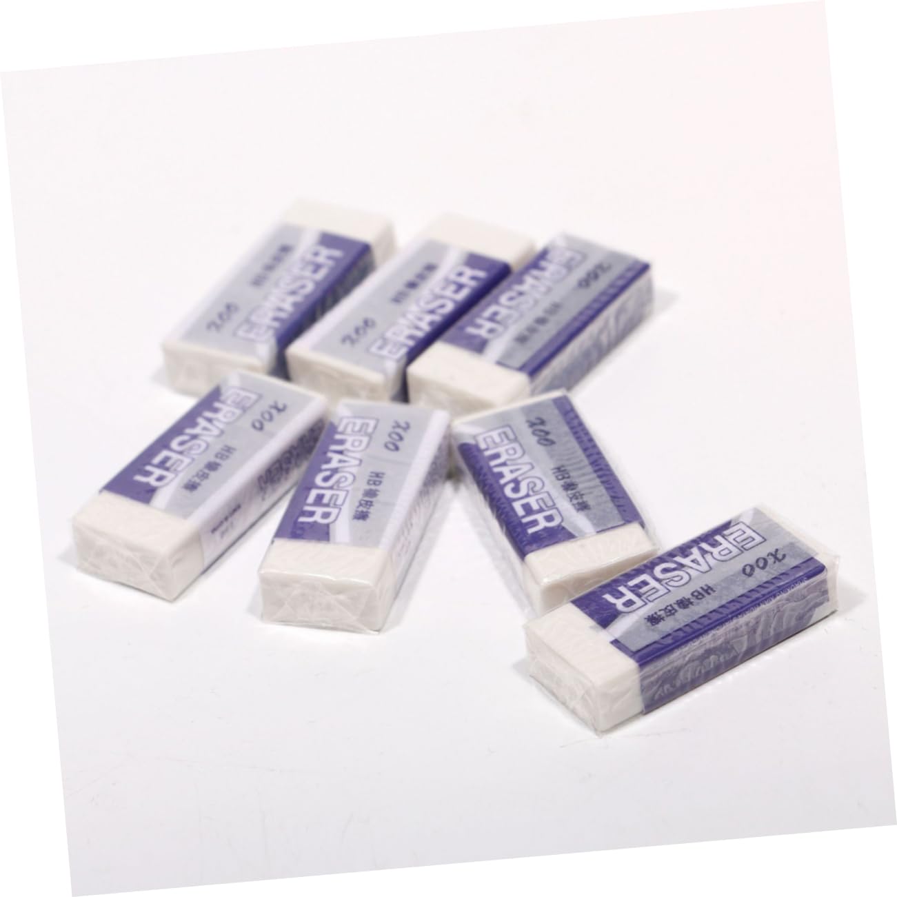 FUNOMOCYA Exam Eraser Pack of 20 Dry Erasers for Whiteboard Drawing Student Drawing School Supplies