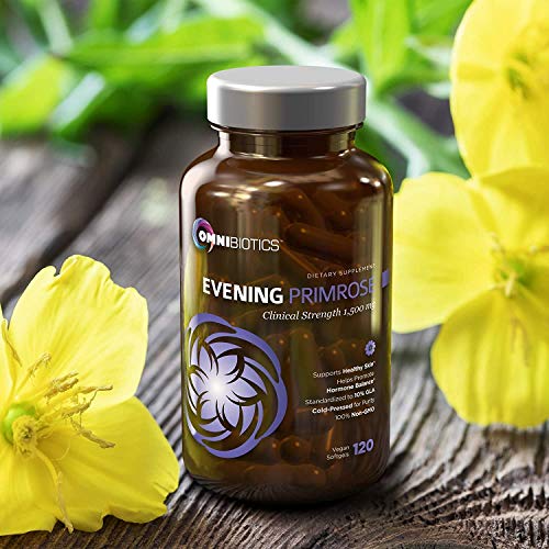 Organic Evening Primrose Oil | Clinical Strength 1,500 Mg | 10% Gla | Cold-Pressed, Non-Gmo | Hormone Balance For Women | Menopause And Pms Relief | 120 Vegan Softgel Capsules #TOP4