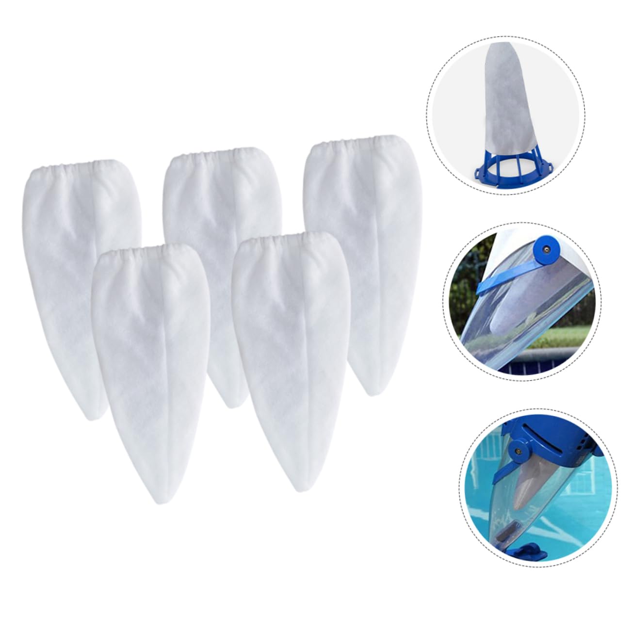 GALPADA 2sets Replacement Pool Leaf Vacuum Rigid Vacuum Pool Cleaning Supplies 5pcs*2