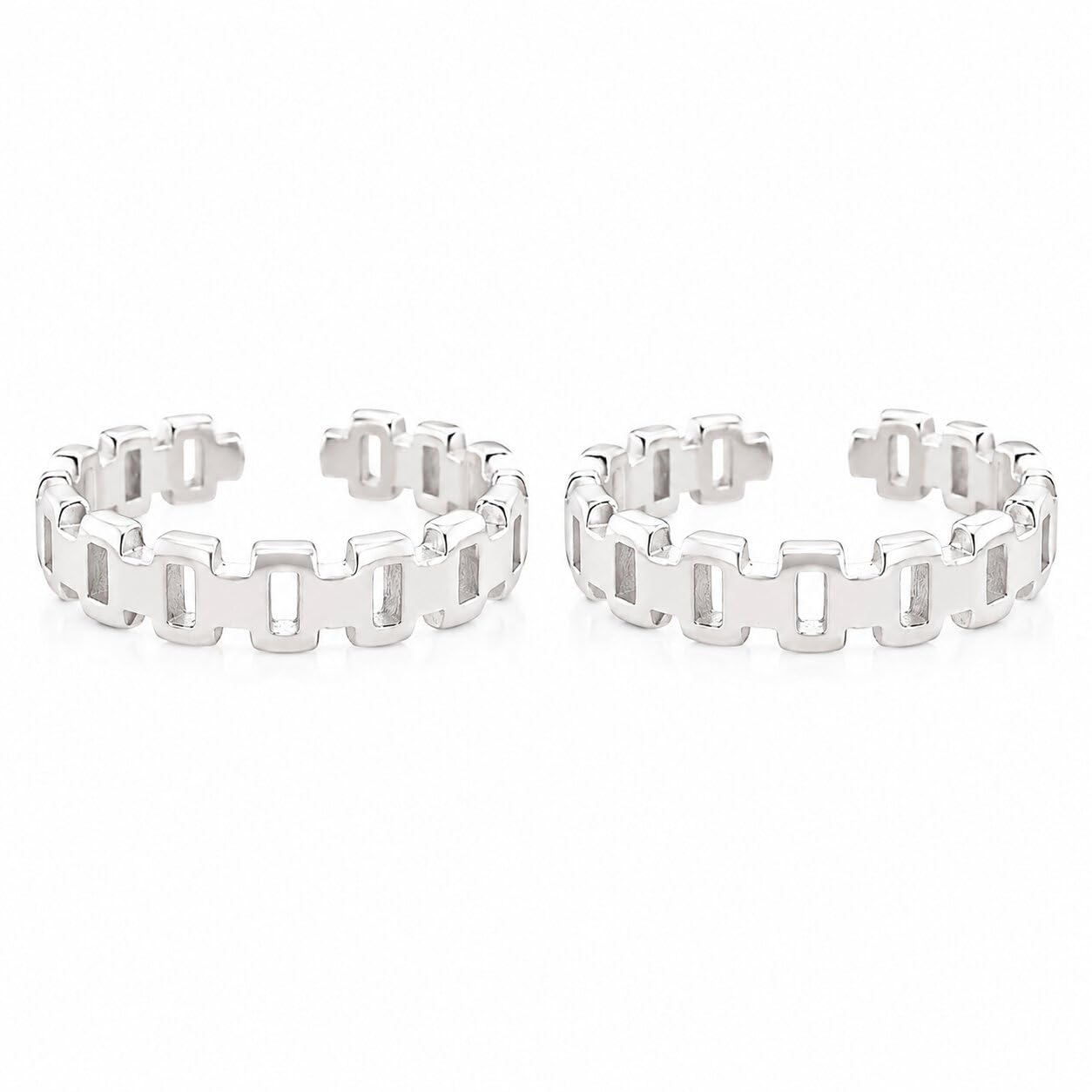 925 Sterling Silver Adjustable Toe Rings for Women | Designer Open Band Bichiya Pair | Lightweight Daily Wear Foot Jewellery | Traditional & Modern Design-image-28