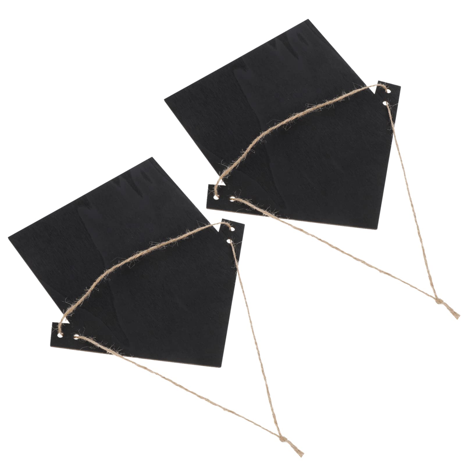 FUNOMOCYA 2Pcs Hanging Chalkboard Signs Erasable Message Boards for Home Decor Office Shop Blackboard for Crafting and Little Messages