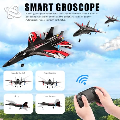 Image of Fremego Su-27 RC Airplane 2.4GHz 6-Axis Gyro Jet for Kids Adult Beginners