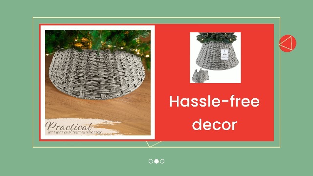 decorazioni natalizie Gonna for albero di Natale in vimini