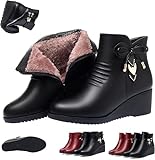 Soutien durable : les bottes sont fabriquées avec des semelles en caoutchouc durable, offrant une haute résistance à l'usure. Dotée d'un talon compensé robuste, la semelle extérieure en caoutchouc antidérapant assure une traction supérieure, offrant une stabilité durable et réduisant le risque de glissement