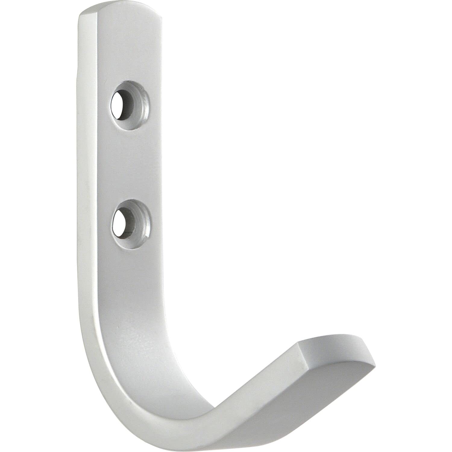 OPO 75 0901 47 Grimme Majoris Coat Hook Hooks for Hanging Width 18 mm Height 72 mm Natural Anodised Aluminium Silver