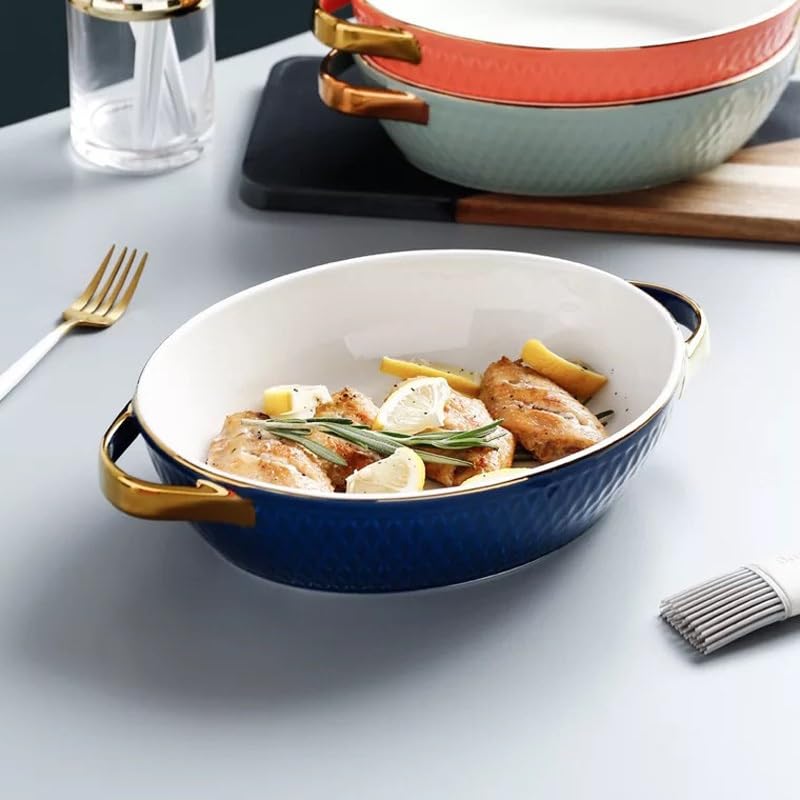 Bol à fromage for la cuisson au four micro-ondes domestique Pain(Blue)