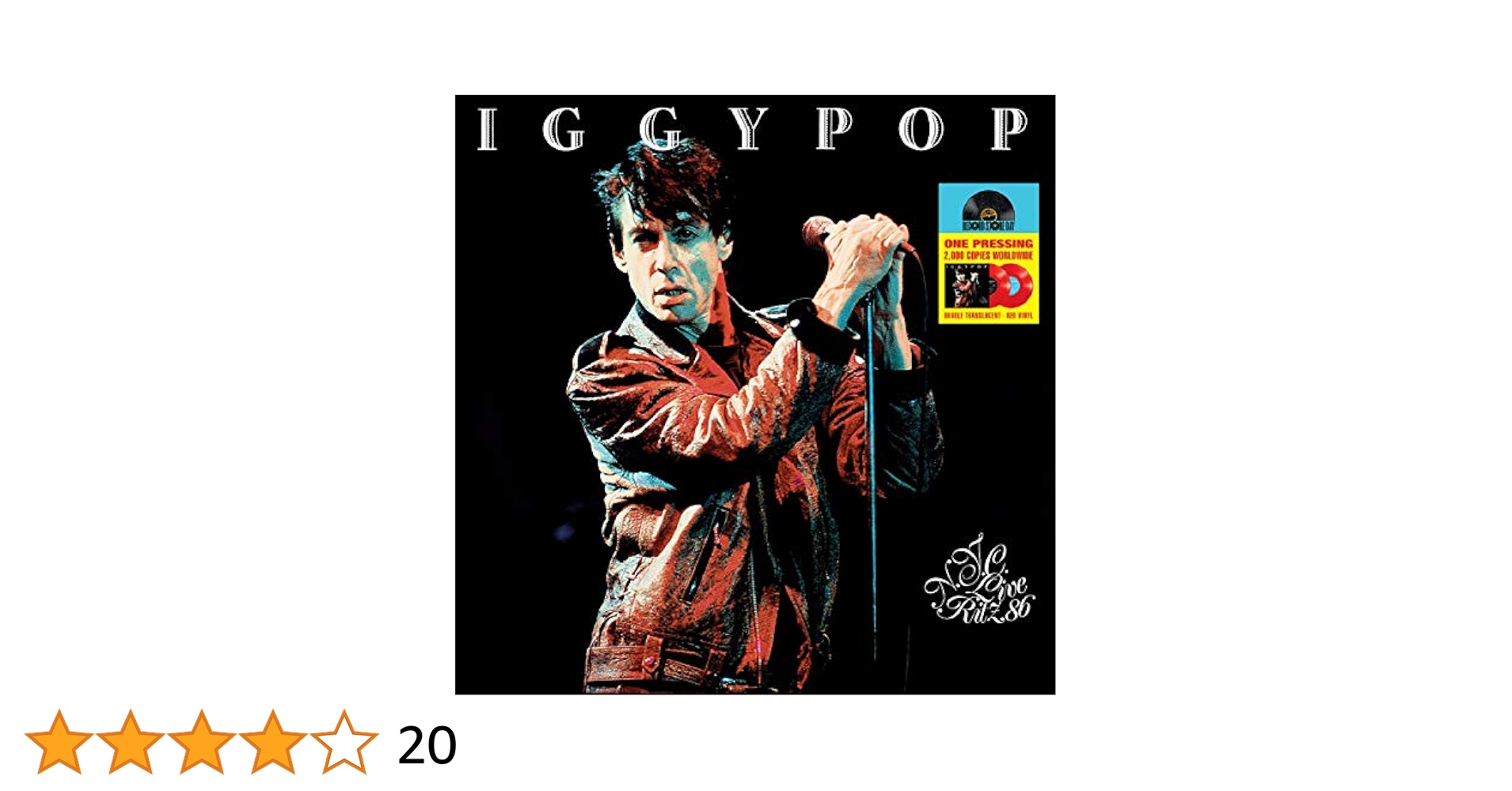 Live Ritz NYC 86 ／Iggy Pop (アーティスト) 51URBu-92UL._UF1000,1000_QL80_.jpg