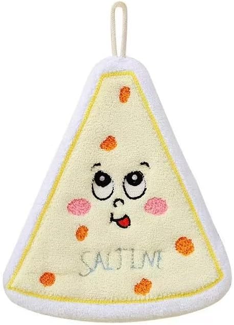 装飾ハンドタオル 吊り下げループ付き かわいいフードデザイン 4枚パック 綿100% ソフトで高い吸収性