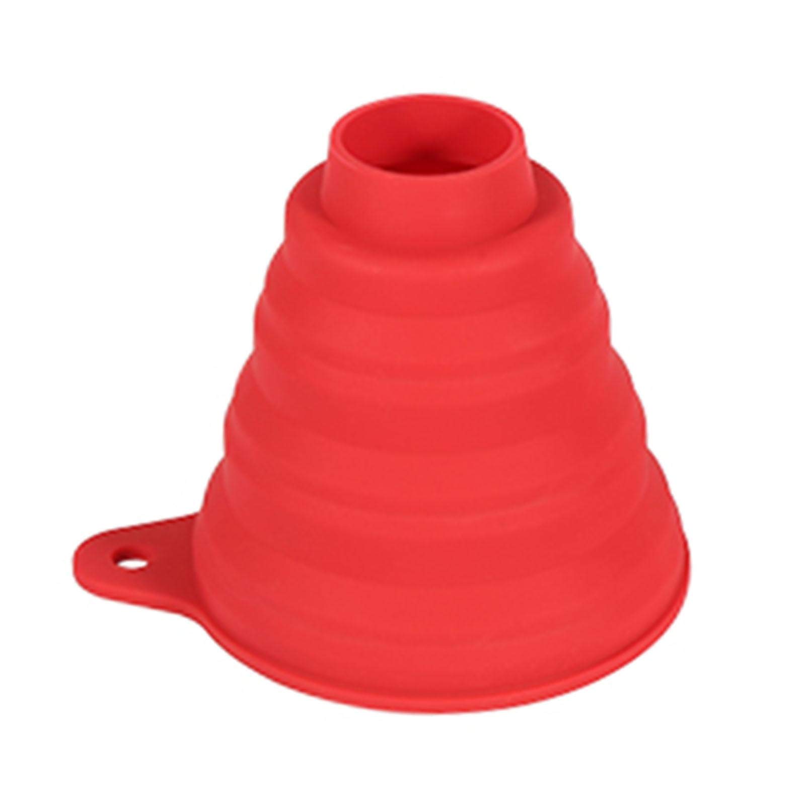 MOVKZACV Silicone Collapsible Funnel, Foldable Large Canning Jar for Wide Mouth and Regular Jars, Food Grade Jam for Transferring Liquid Solid Bean