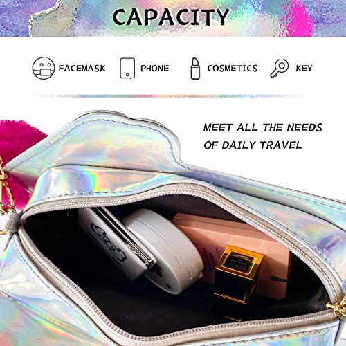 KUANG! Girls Cute Bus Taxi Shaped Chain Shoulder Bag Ice Cream Embroidered letter Women Crossbody Purse Handbags for Women4